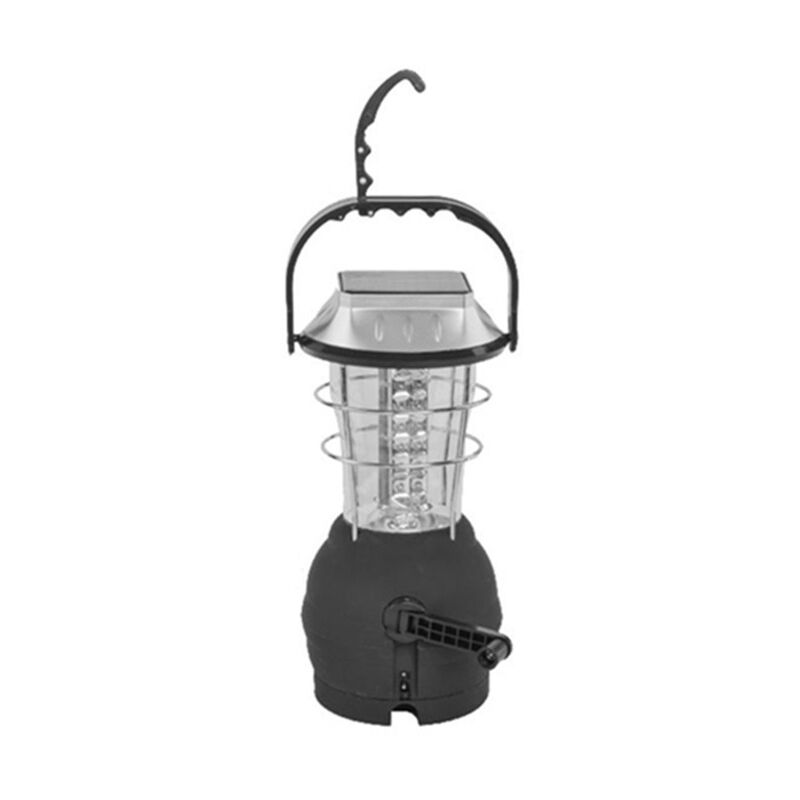 foto del prodotto lanterna solare da campeggio, lampada a led a manovella, luce portatile super luminosa per tenda con 5 metodi di alimentazione ip43 impermeabile per