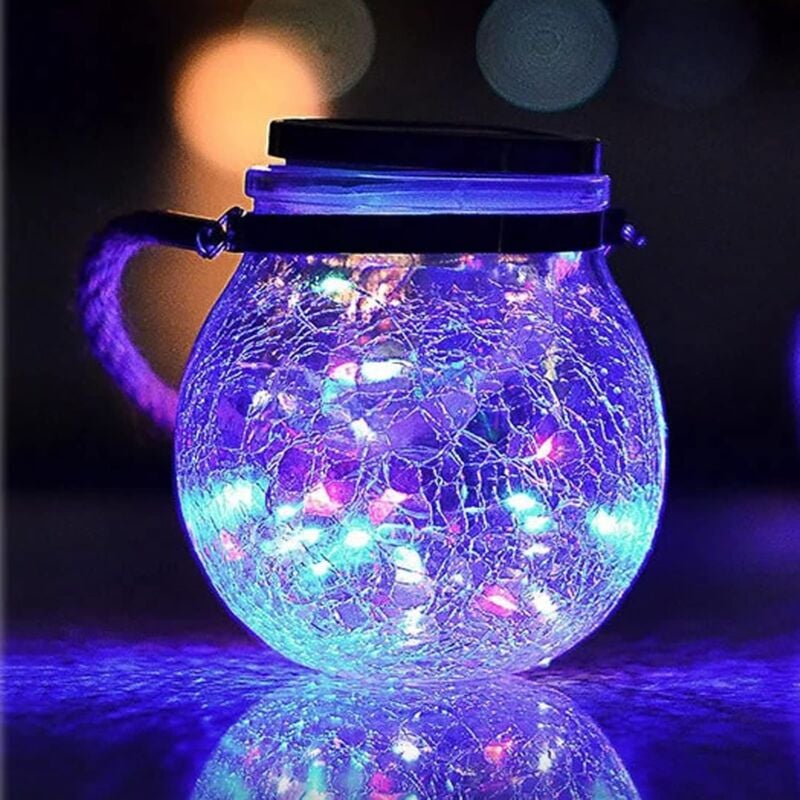 foto del prodotto lanterna solare da giardino, 1 confezione da lanterna solare da appendere all esterno con 20 led, lanterna solare impermeabile, illuminazione
