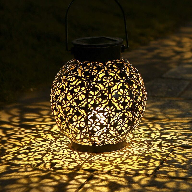 foto del prodotto lanterna solare, lampada a led per esterni