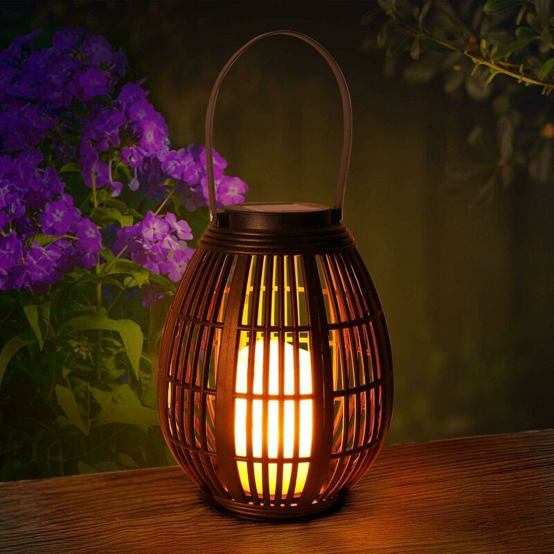 foto del prodotto lanterna solare lanterna solare esterna led candela decorativa lampada sospesa impermeabile luci da giardino per giardino patio prato portico festa