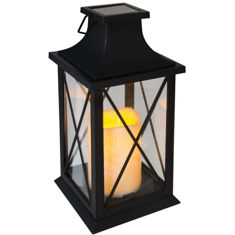 foto del prodotto lanterna solare nera h28cm atmosphera cr ateur d int rieur