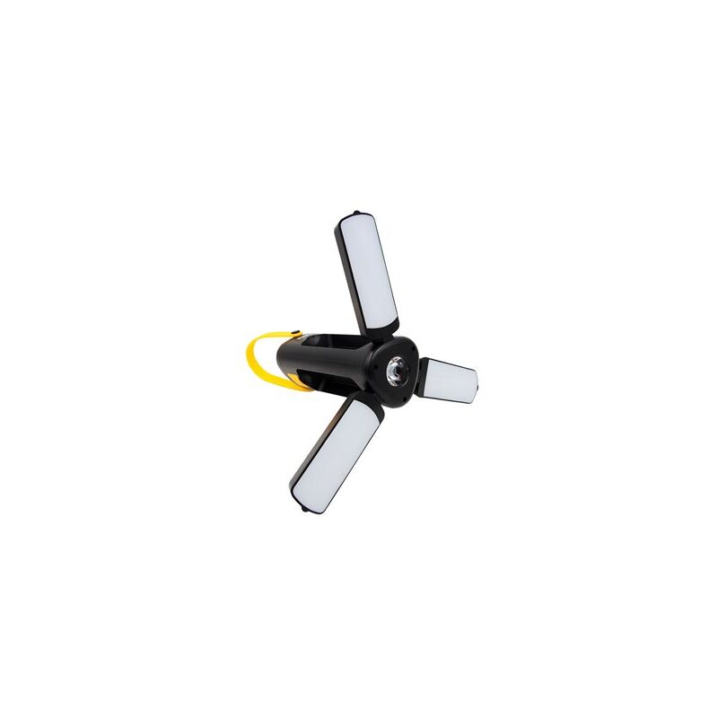 foto del prodotto lanterna solare pieghevole ricaricabile tramite usb 4,2 w 6500 k 300 lm ip42 nero