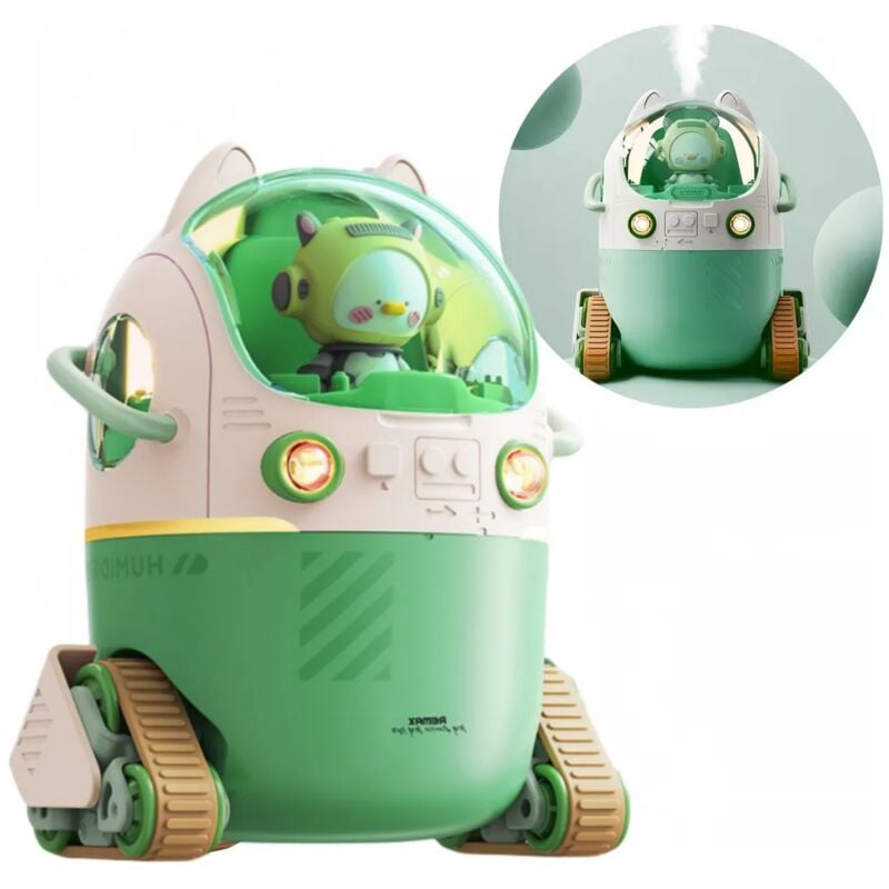 foto del prodotto lanterna umidificatore per aromaterapia domestica, umidificatore a forma di astronave, umidificatore a forma di cartone animato per bambini,