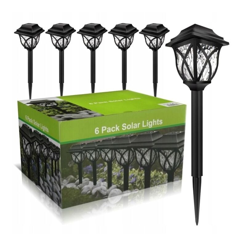 foto del prodotto lanterne a led forate lampada da terra lampada da giardino set di 6 43 cm