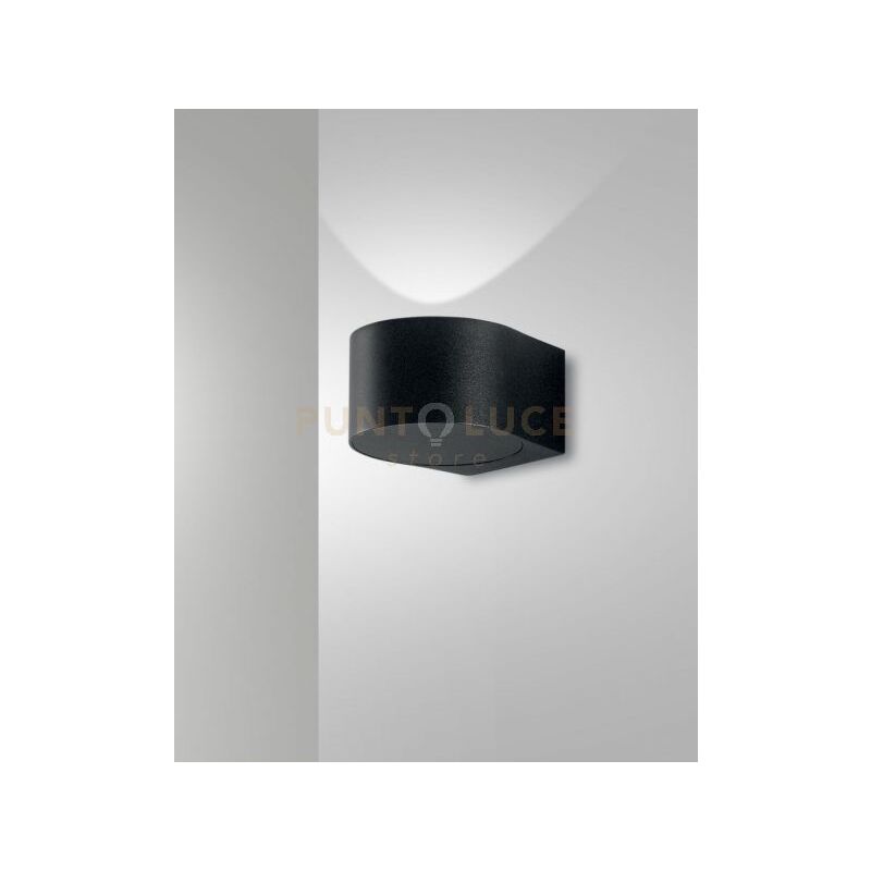 foto del prodotto lao applique per esterni 1 luce nero led 6w 3000k 540lm ip65