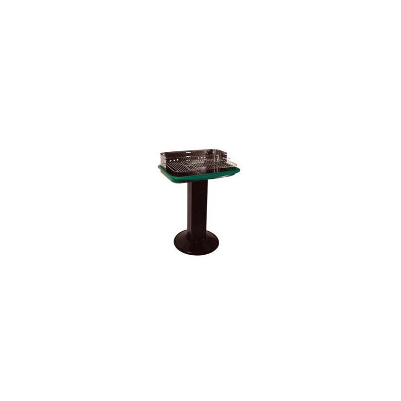 foto del prodotto lapillo barbecue rettangolare con piede centrale florida bracere cm.60x40