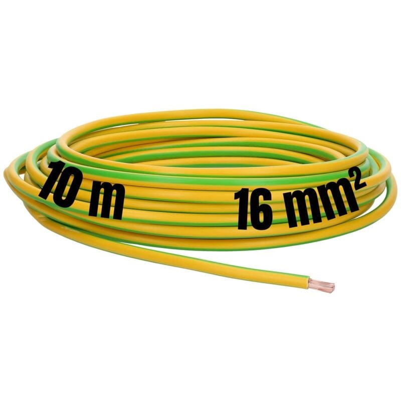 foto del prodotto lapp 4520006 h07v k 16,0 mm verde giallo, cavo di messa a terra, conduttore di protezione da 16 mm2, cablaggio flessibile in pvc