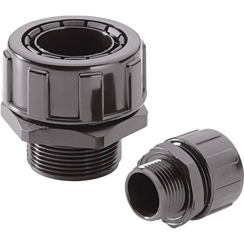 foto del prodotto lapp 55502464 silvyn mpc m25 bk raccordo a vite del tubo flessibile nero m25 25 mm piatto 1 pz.