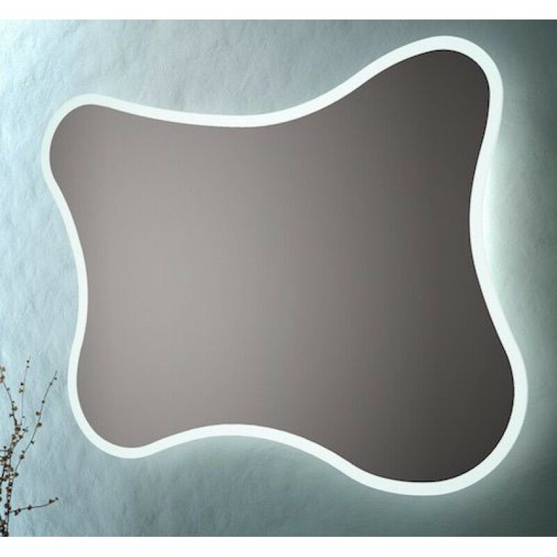 foto del prodotto laprogetto specchio bagno forma irregolare retroilluminato 90x120 cm