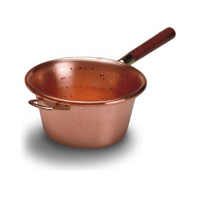 foto del prodotto lar paiolo rame manico legno cm 24