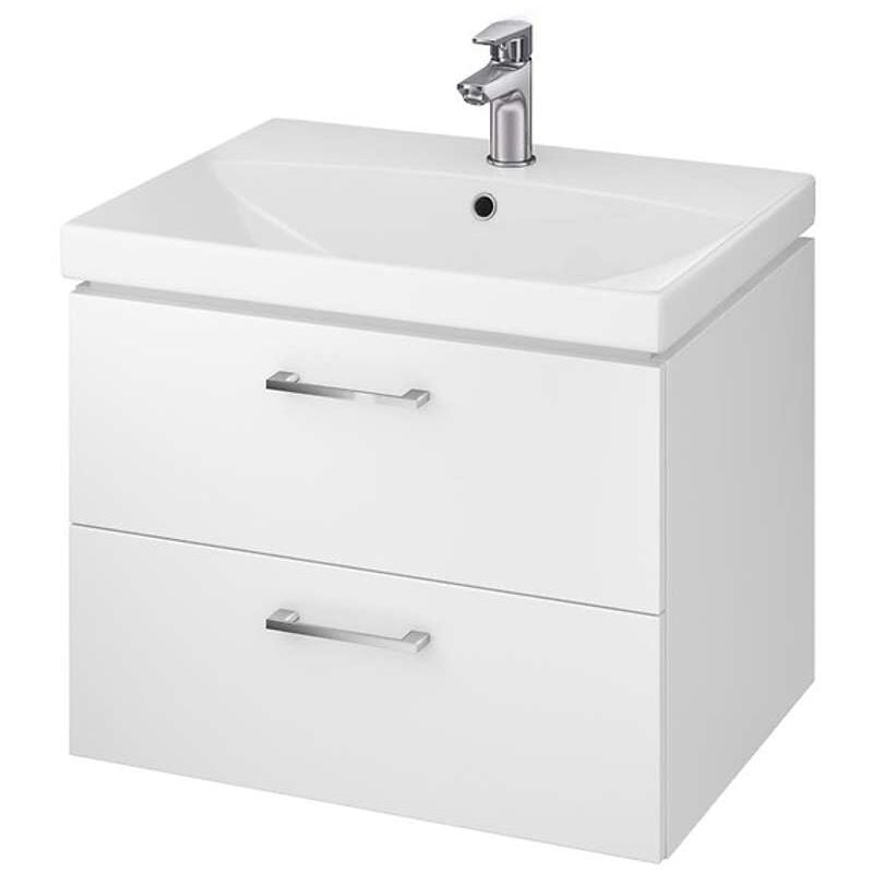 foto del prodotto lara - mobiletto con lavabo, 45x59x45 cm, 2 cassetti, bianco s801-142-dsm - cersanit