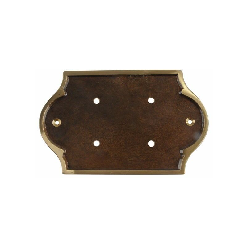 foto del prodotto lartistica placca portanumeri ottone bonzato p1 153x120mm