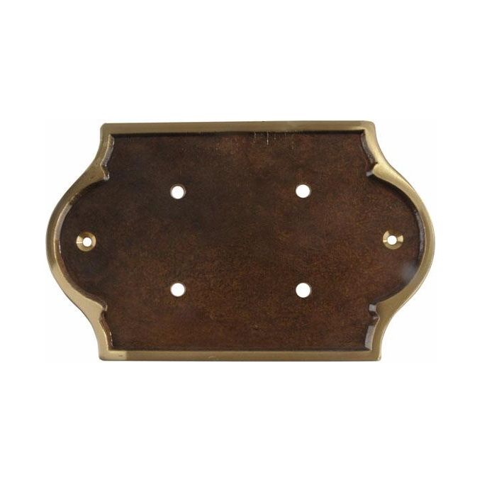 foto del prodotto lartistica placca portanumeri ottone bonzato p3 250x120mm