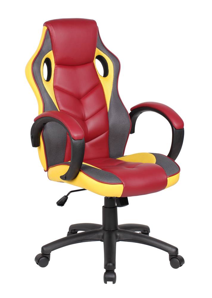 foto del prodotto las vegas poltrona gaming adulto giallo granata