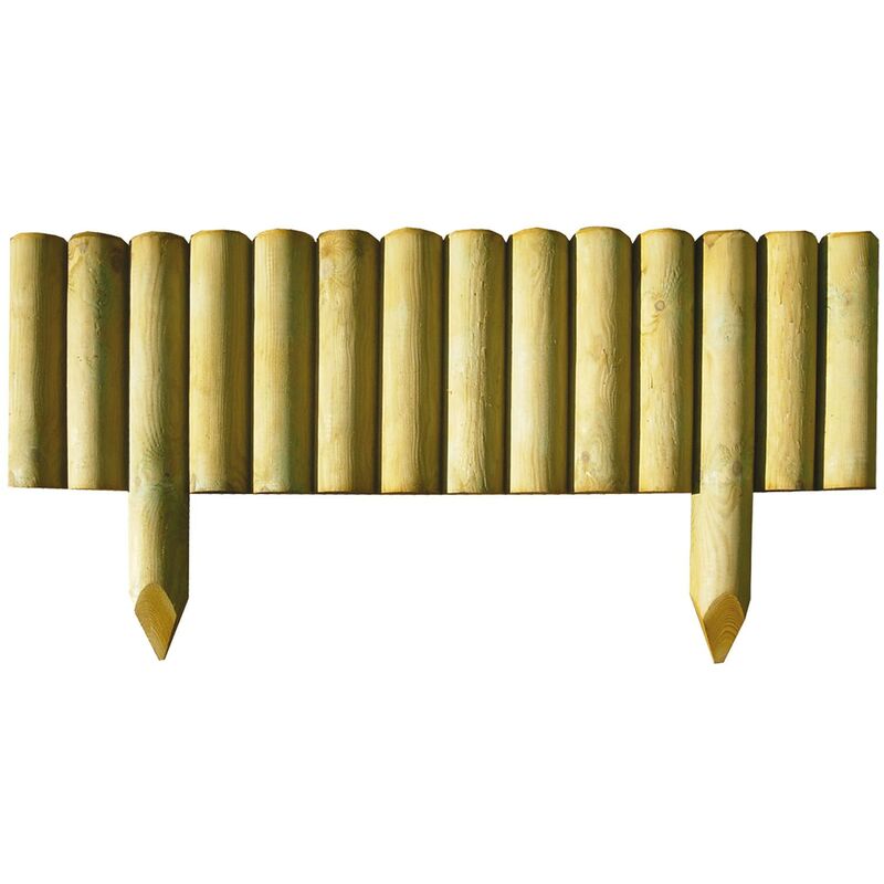 foto del prodotto lasa bordura staccionata 100x50 cm in legno di pino impregnate vampiro