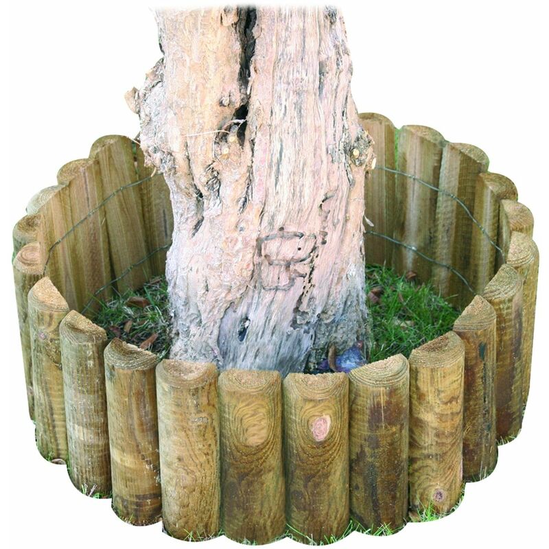 foto del prodotto lasa bordure staccionata 200x20 cm in legno di pino impregnate
