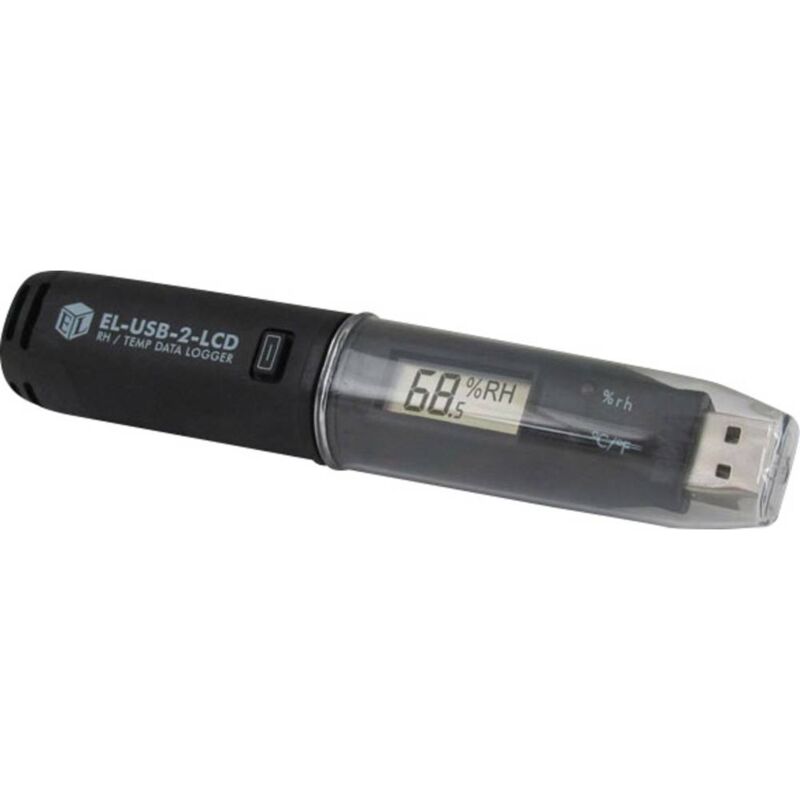 foto del prodotto lascar electronics el usb 2 lcd el usb 2 lcd data logger multifunzione misura temperatura, umidit dell aria 35 fino