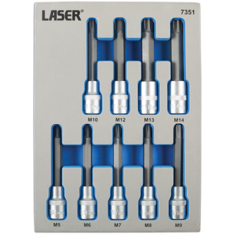 foto del prodotto laser 7351 set di punte per ribe antimanomissione 9 pezzi