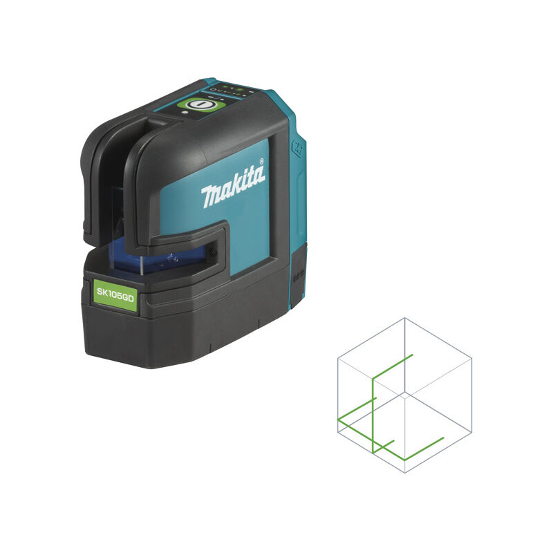 foto del prodotto laser a croce 35 m 12 v cxt ioni di litio makita in borsa sk105gdz