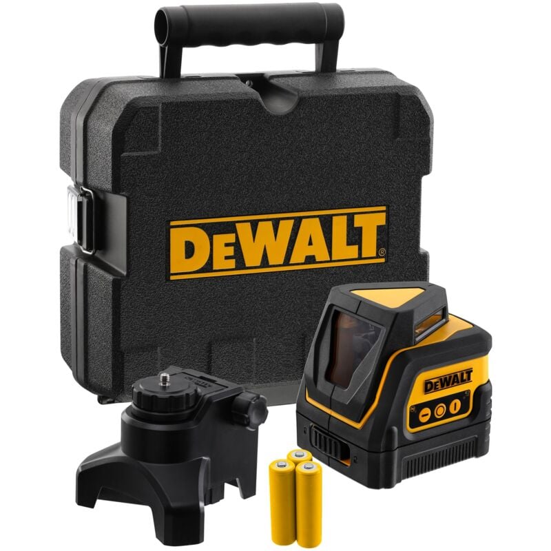 foto del prodotto laser a linee incrociate dewalt dw0811, rosso, 360 gradi in valigetta