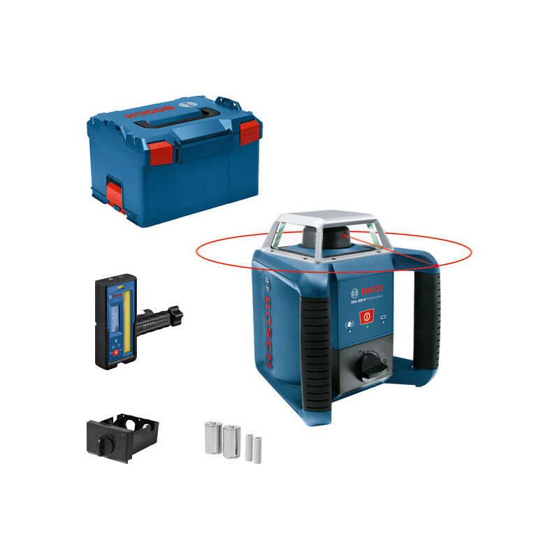 foto del prodotto laser rotante bosch grl 400 h, incl. ricevitore, accessori in l boxx 238