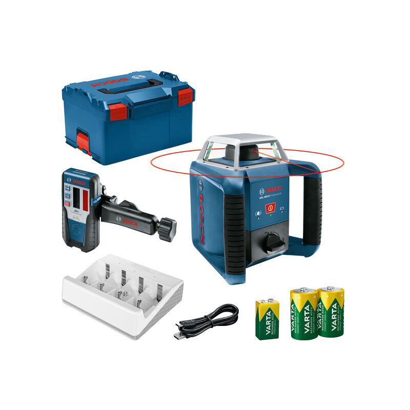 foto del prodotto laser rotante bosch grl 400 h lr 1 in l boxx