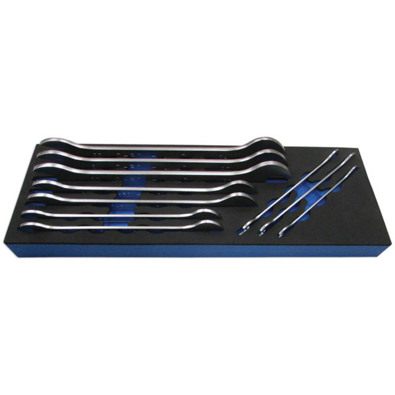 foto del prodotto laser tools set di 10 chiavi a forchetta ultrasottili per utensili laser, extra piatte