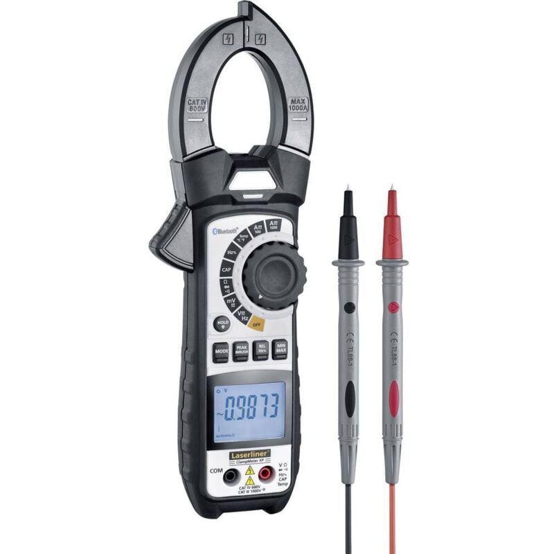 foto del prodotto laserliner clampmeter xp bt pinza amperometrica digitale cat iii 1000 v, cat iv 600 v display counts 50000