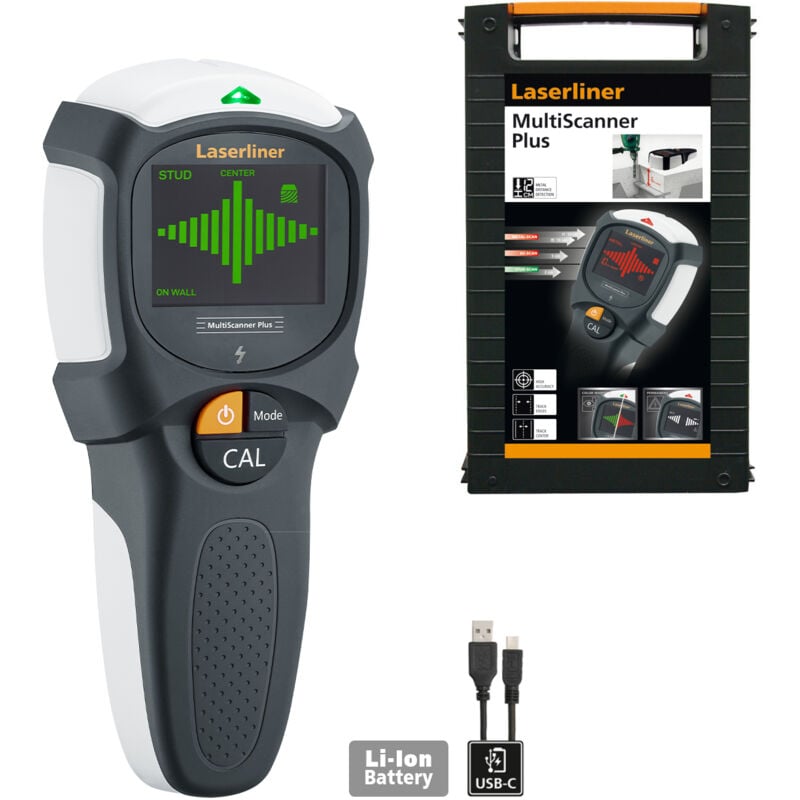 foto del prodotto laserliner - dispositivo di localizzazione elettronica multiscanner plus