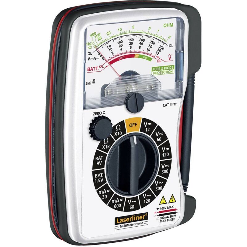 foto del prodotto laserliner multimetro portatile analogica cat iii 300 v
