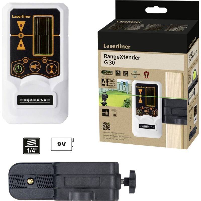 foto del prodotto laserliner rangextender g 30 ricevitore laser per laser a linee raggio di azione max. 30 m