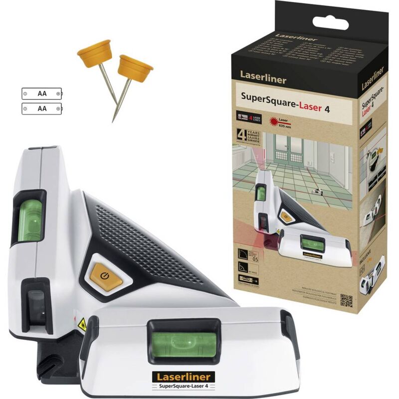 foto del prodotto laserliner supersquare laser 4 laser a linee per superfici