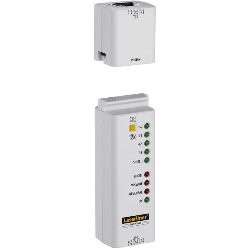 foto del prodotto laserliner tester cavi 083.064a lan check rete