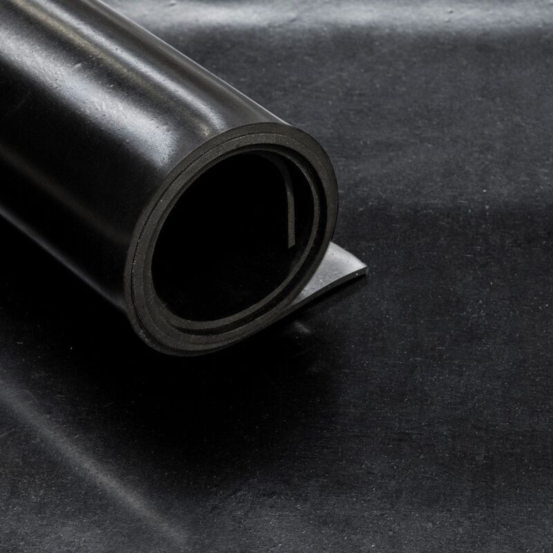 foto del prodotto lastra di gomma conforme alla normativa reach epdm spessore 10 mm larghezza 120 cm rotolo di 5 m
