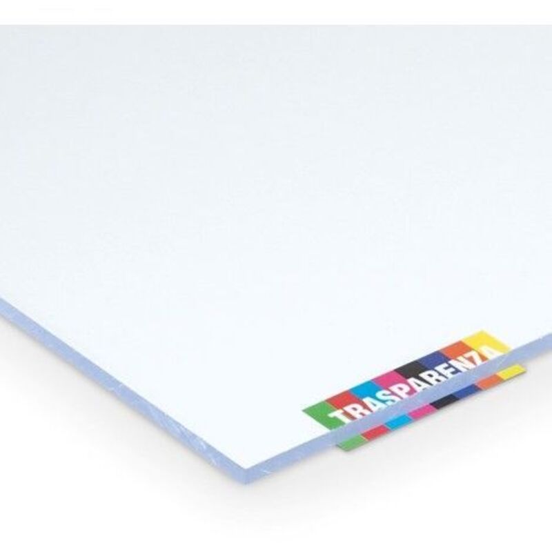 foto del prodotto lastra di policarbonato compatto 5 mm trasparente protetta contro i raggi uv 600 x 500 mm