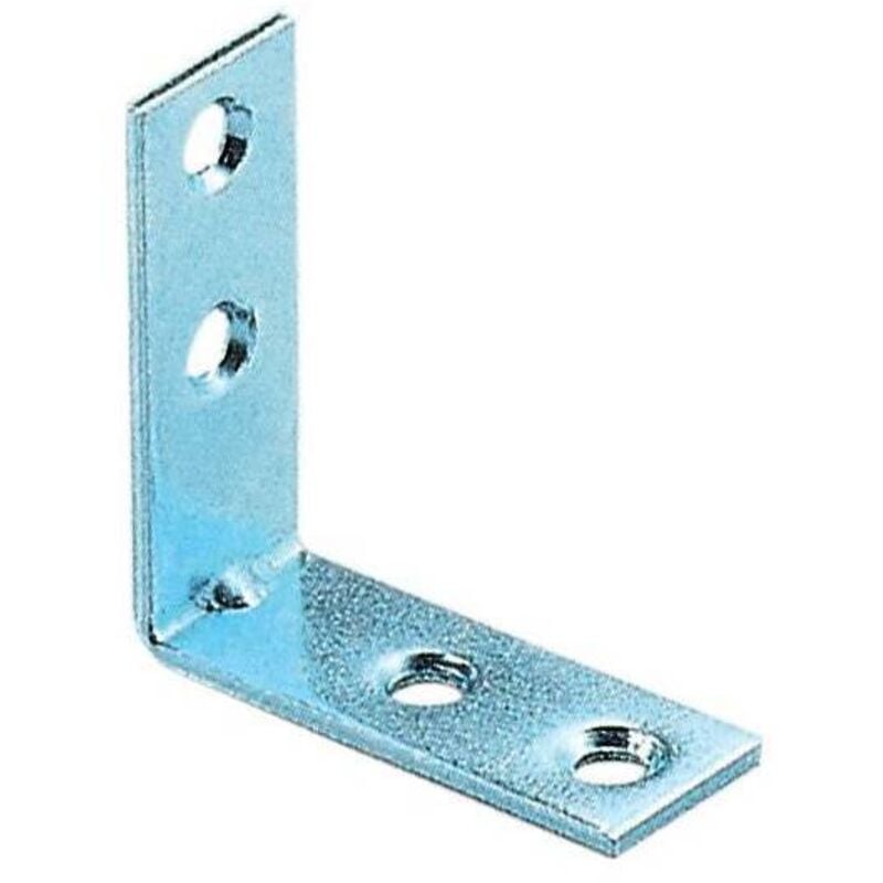 foto del prodotto lastrina a 4 fori ang. cm. 9x9. prezzo per 1 pezzo.