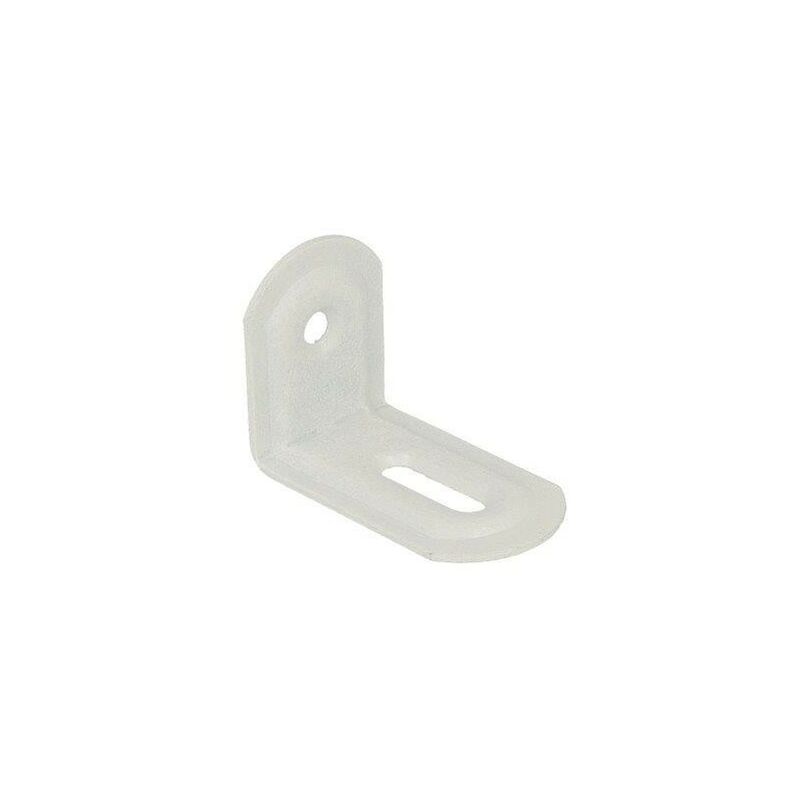 foto del prodotto lastrine ad angolo con asola in acciaio colore bianco 23x28x38 mm. 4 pz.