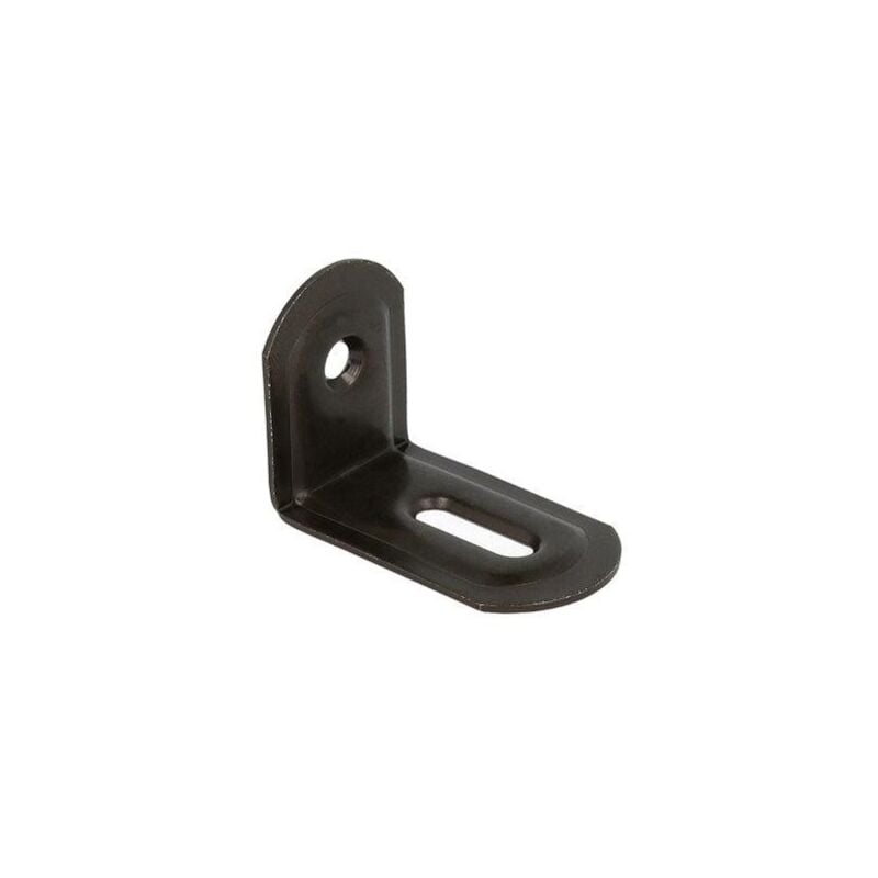 foto del prodotto lastrine ad angolo con asola in acciaio colore nero 23x28x38 mm. 4 pz.