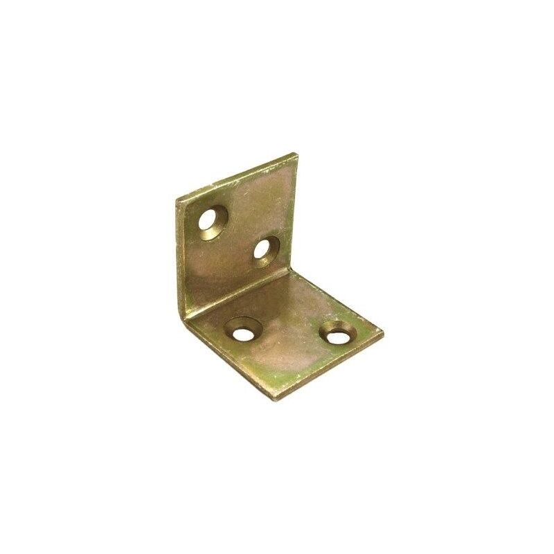 foto del prodotto lastrine angolari 30 x 30 x 30 mm. zincate giallo 1 pz.