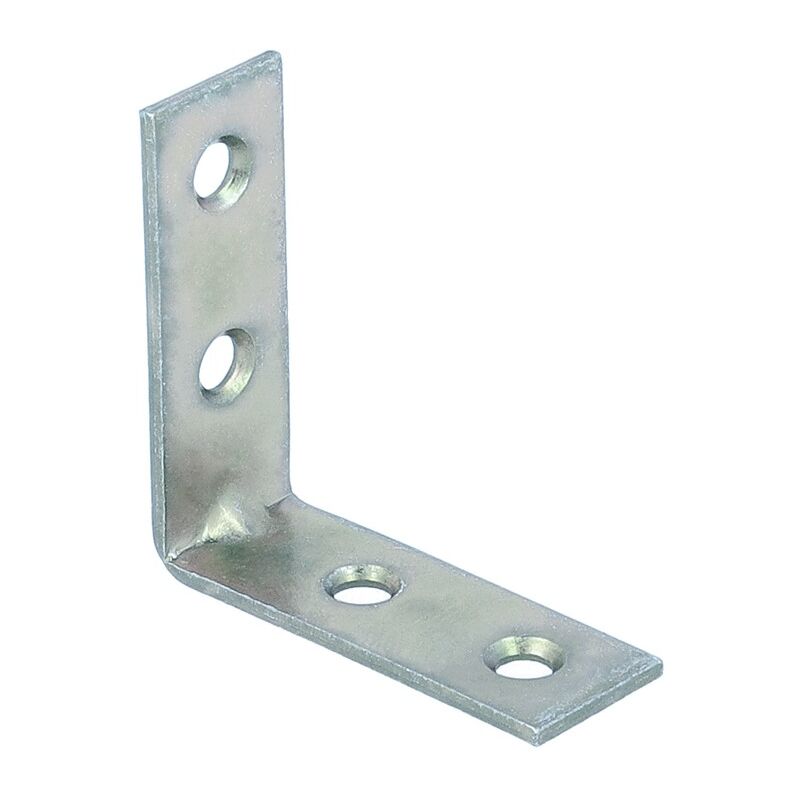 foto del prodotto lastrine di giunzione ad angolo 40 x 40 mm. - zincate - 4 pz.