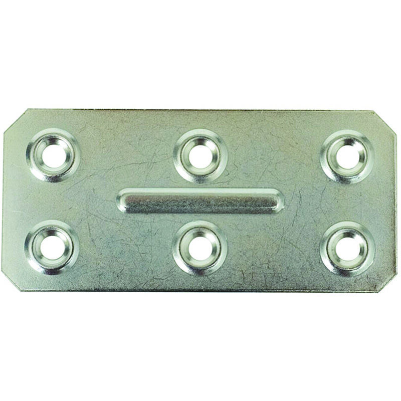 foto del prodotto lastrine di giunzione rettangolare 6 fori mm.86x40 spessore mm.1