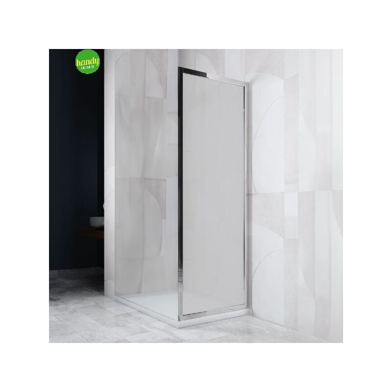 foto del prodotto lato doccia fisso senna silqua by mobo satinato spess. 6mm h 195 x 78 80 cm
