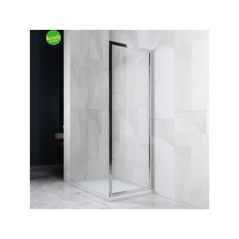 foto del prodotto lato doccia fisso senna silqua by mobo trasparente spess. 6mm h 195 x 68 70 cm
