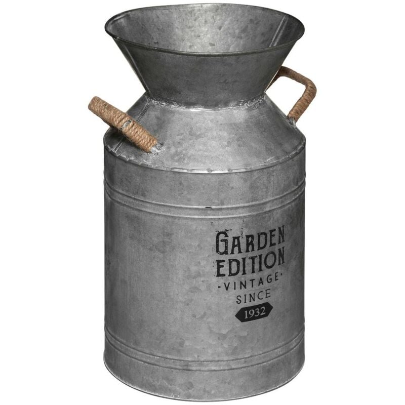 foto del prodotto lattiera in metallo grigio h37cm atmosphera cr ateur d int rieur