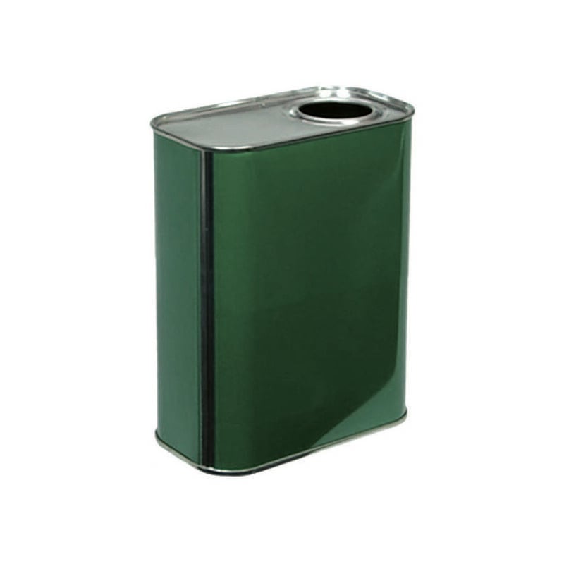 foto del prodotto lattina per olio rettangolare verde lt.1 lt.1 cm.10,5x7x17,5h. bancale pz.896 