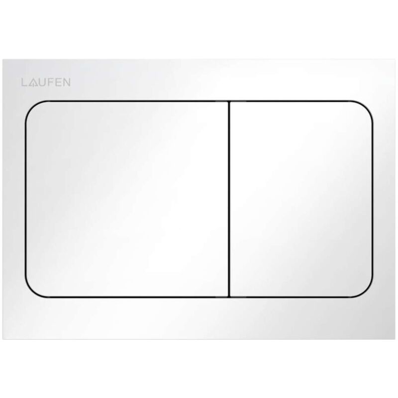 foto del prodotto laufen ineo placca di comando, bianco lucido h9001130000001