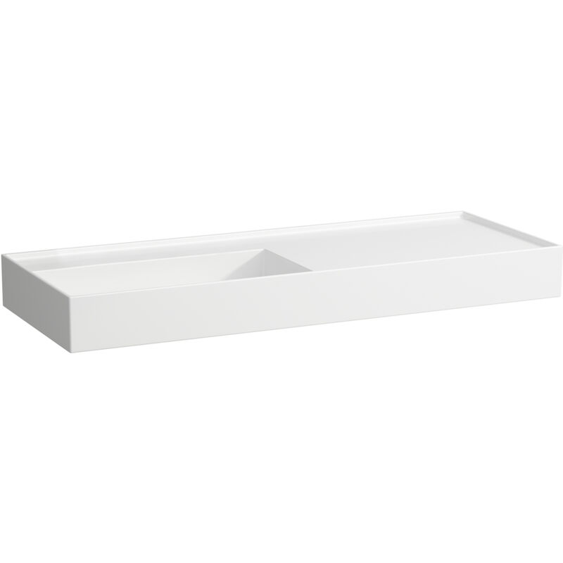 foto del prodotto laufen kartell lavabo, encastr , tablette droite, sans trou