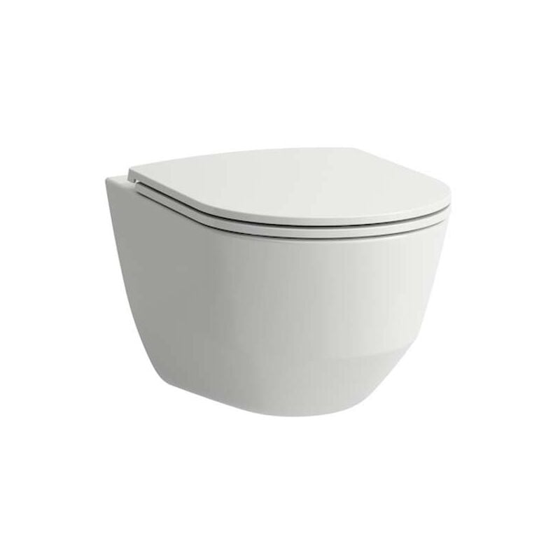 foto del prodotto laufen pro wc sospeso compact con sedile slim, softclose basculante, rimless, bianco h8669550000001