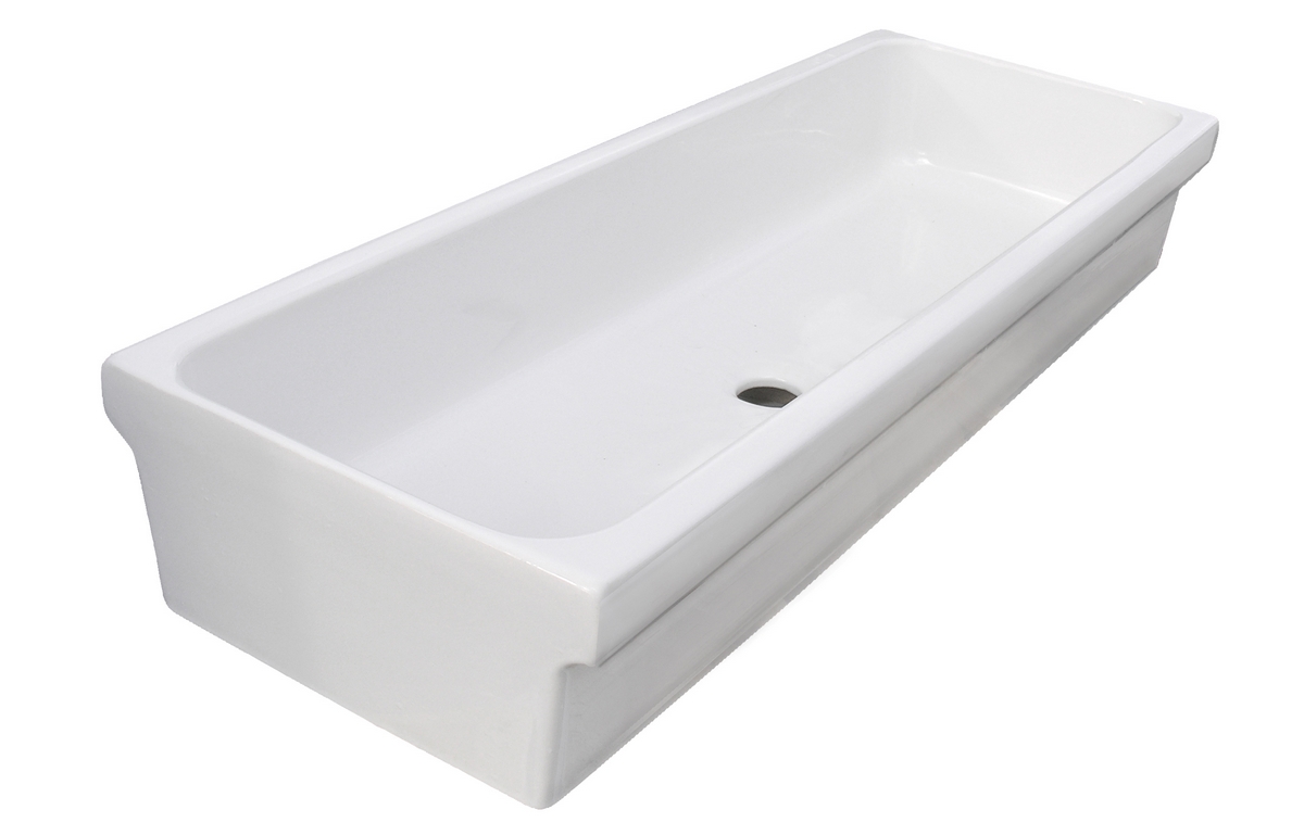 foto del prodotto lavabo a canale in ceramica 120 x 45 x 20