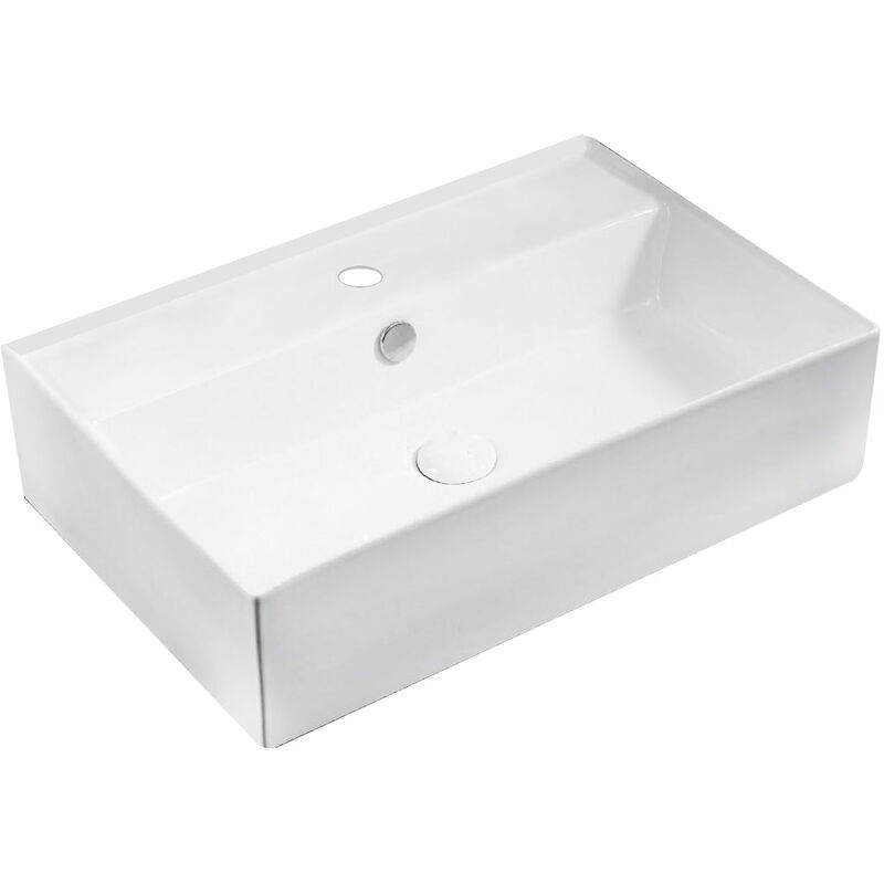 foto del prodotto lavabo appoggio 59.5x40 cm la52 bianco